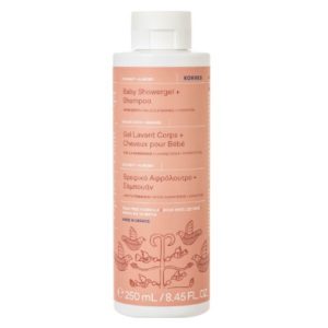 Korres Baby Shower Gel + Shampoo - Βρεφικό Αφρόλουτρο + Σαμπουάν με Καρύδα Αμύγδαλο 250ml.