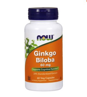 Now Ginkgo Biloba 60mg 60 φυτικές κάψουλες