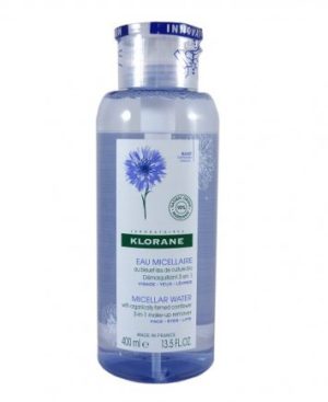 Klorane MICELLAR WATER 3in 1 Make-up Remoover, 400ml
