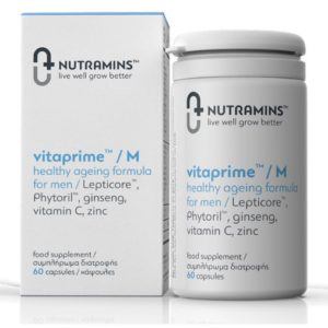 Nutramins Vitaprime Healthy Ageing Formula 60 Κάψουλες. (Ημερομηνία Λήξης 31-05-2024)
