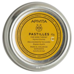 Apivita Παστίλιες για τον Πονεμένο Λαιμό με Μέλι Θυμάρι 45g