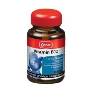 Lanes Vitamin B12 1000mg. 30 ταμπλέτες