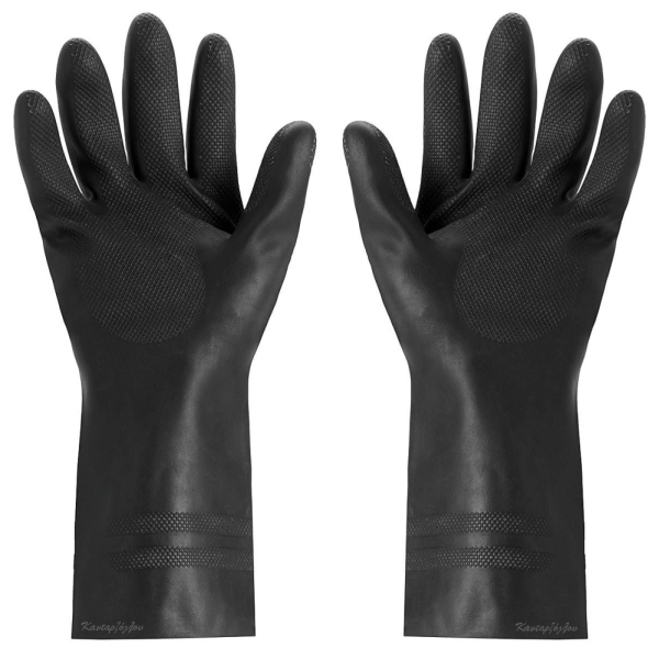 Γάντια Ελαστικά Μακριά Μαύρα L
