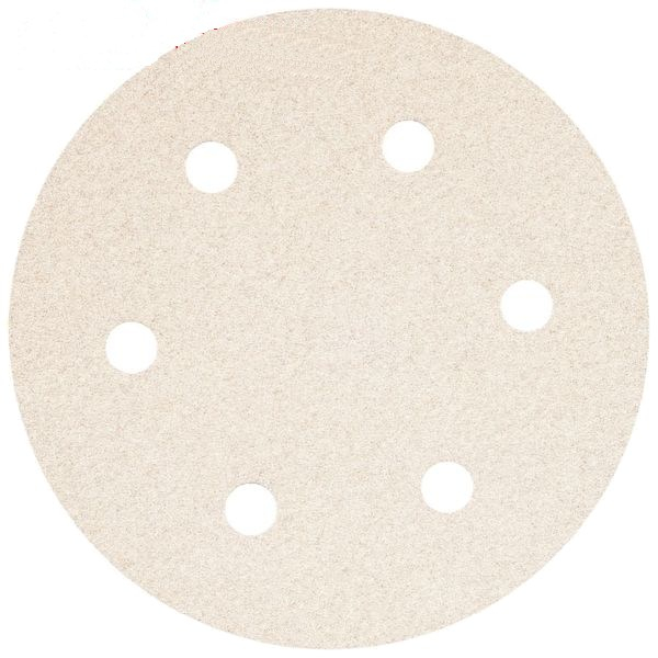 Δίσκος Λείανσης Γυαλόχαρτο Velcro (Σκρατς) Λευκό Φ225 Νο40 6 Τρύπες