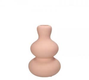 Κεραμικό βάζο minimal,ματ ροζ,19,7cm | ZAROS XET-7830