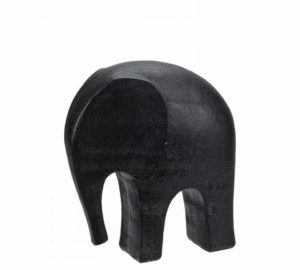 Διακοσμητικός ελέφαντας minimal σχεδιο μαυρο χρωμα polyresin,20χ18χ9cm | ZAROS