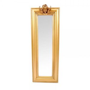 Καθρέφτης μακρόστενος χρυσός 50x17 cm