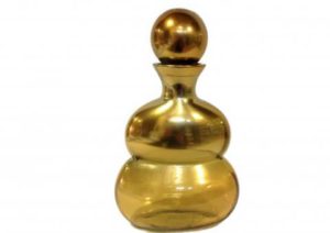 Μπουκάλι φυσητό γυάλινο Gold Espiel 35x20 cm