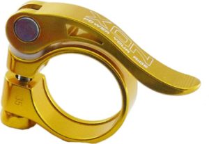 XON ΜΠΛΟΚΑΖ ΣΕΛΑΣ ΧCS-08 ALLOY SEAT CLAMP 31.8MM WITH FORGED QUICK RELEASE LEVER - Χρυσό