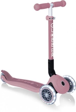 GLOBBER ΠΑΤΙΝΙ SCOOTER JUNIOR FOLDABLE ECO LIGHTS BERRY ΜΕ ΦΩΤΙΖΟΜΕΝΕΣ ΡΟΔΕΣ 692-510 2-6+