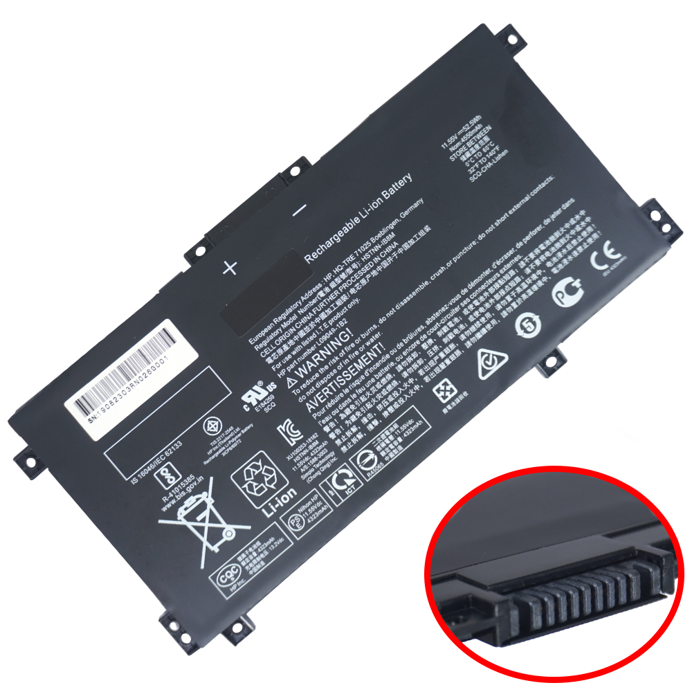 Μπαταρία Laptop - Battery για HP Envy X360 15-BP 11.55V 52.5Wh 4550mAh LK03XL LKO3XL LK03048XL LK03055XL L09911-421 TPN-W127 TPN-W128 TPN-I129 916368-421 ( Κωδ. 1-BAT0458 )