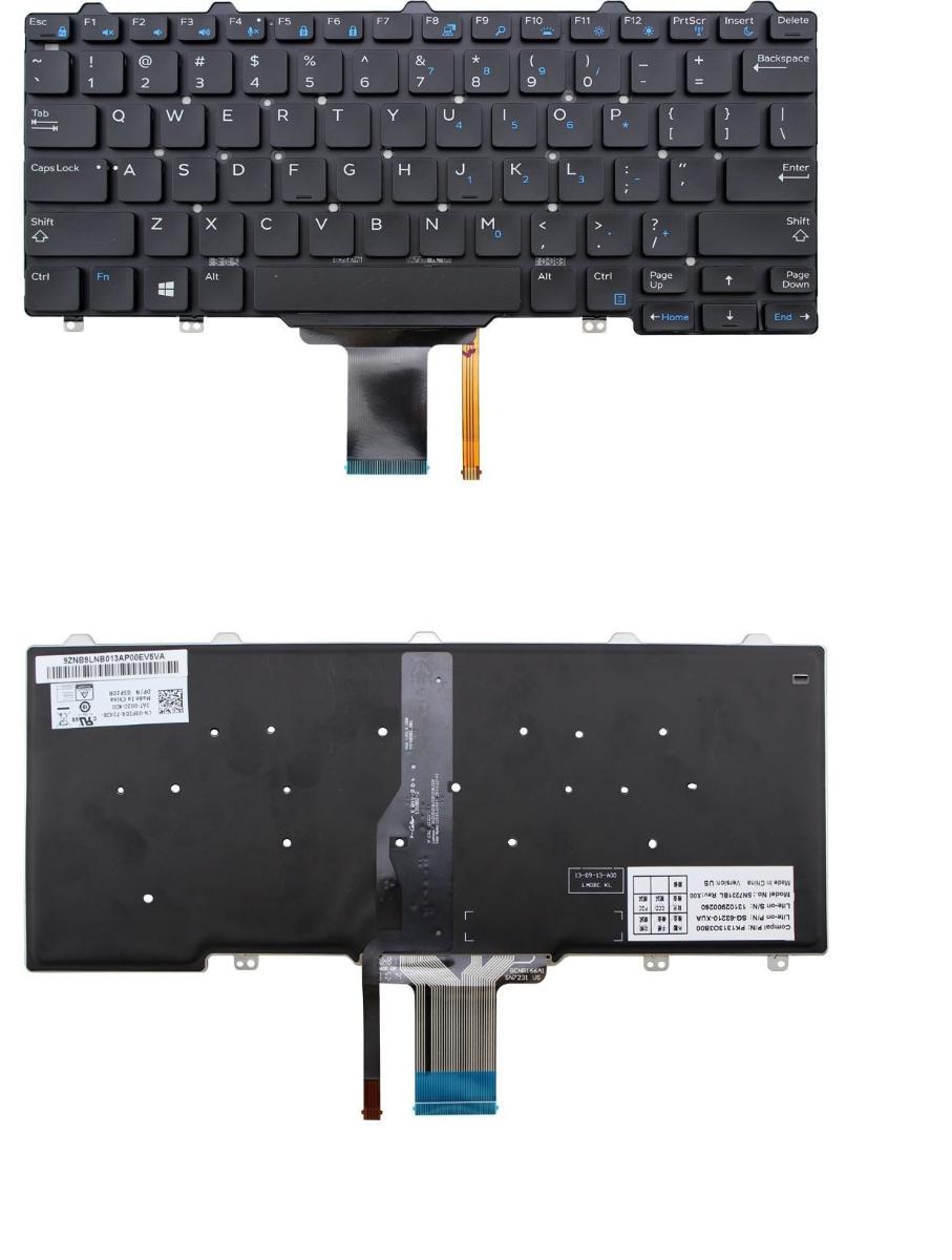 Πληκτρολόγιο Laptop - Keyboard for Dell E7250 PK1313O3B00 SN7231BL PK1313O2B00 03P2DR (Κωδ. 40432USBACKLIT)