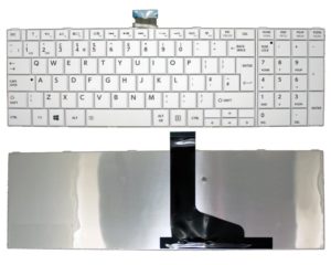 Πληκτρολόγιο Laptop Toshiba Satellite C850 C850D C855 C855D C870 C870D C875 C875D L850 L850D L855 L855D L870 L870D L875 L875D UK VERSION WHITE KEYBOARD(Κωδ.40012UKWHITE)