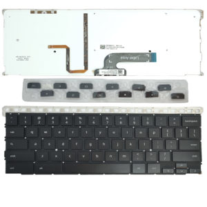 Πληκτρολόγιο Laptop Keyboard for Google Chromebook Pixel 68000130 PK130QH1B NSK-G21BC 01 US layout Black with Backlight OEM(Κωδ.40812USNOFRBL)