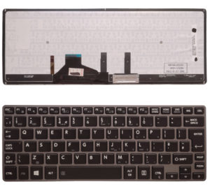 Πληκτρολόγιο Laptop Toshiba Portege Z30 Series Grey UK Frame No Pointer with Backlit Keyboard OEM(Κωδ.40254UKNOPOINTERBL)