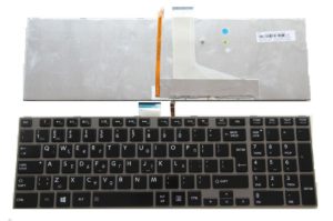 Πληκτρολόγιο Ελληνικό - Greek Keyboard Laptop Toshiba Satellite C850 C850D C855 C855D C870 C870D C875 C875D L850 L850D L855 L855D L870 L870D L875 L875D SILVER KEYBOARD V130426BK3 6037B0077615 (Κωδ.40012GRSILVERBACKLIT)