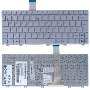 Πληκτρολόγιο Laptop Keyboard για Asus R011CX R011PX 04GOA291KUS01 04GOA292KUS02-1 AEEJ8U00110 MP-10B63US-5289 MP-10B66PA-5288 UK No Frame Silver (Κωδ.40231UKNOFRSILVER)