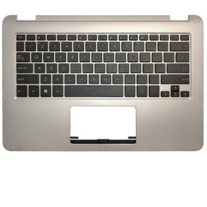Πληκτρολόγιο Laptop Keyboard for ASUS TP301U TP301UA TP301UJ US Palmrest Cover Silver and Gold Shell/Black keyboard OEM(Κωδ.40895USSILVERPALM)