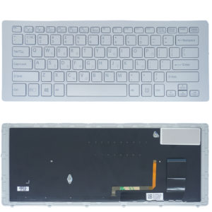 Πληκτρολόγιο Laptop Keyboard για Sony VAIO SVF15N12SN 149265311US AEFI3U00020 9Z.NABBQ.801 AEFI3R000203A 9Z.NABBQ.81D NSK-SK8BQ 1D GR Backlit Silver (Κωδ.40139GRSILVERBL)