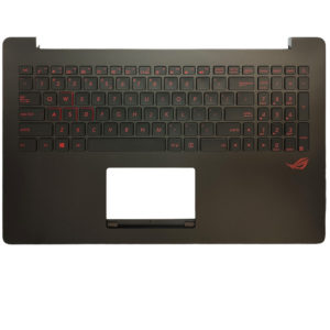 Πληκτρολόγιο Laptop Keyboard for Asus Notebook N501JW N501JM US Palmrest Black OEM(Κωδ.40904USPALM)