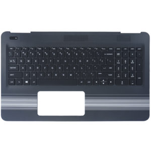 Πληκτρολόγιο Laptop Keyboard για HP	15AU102NV EAG3400410NUS Palmrest With Keyboard Black & White Stripes Without Touchpad Black ( Κωδ.40354USTOPCASE )