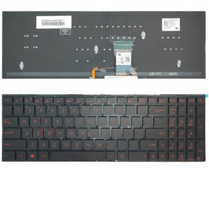Πληκτρολόγιο Laptop Keyboard for ASUS Q501 N501VW G501VW US layout red keys OEM(Κωδ.40805USNOFRBL)