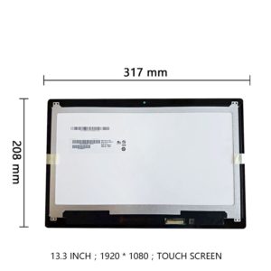 Οθόνη Laptop Touch Screen Full HD FHD 1920x1080 40PIN 1H0JY 01H0JY (Non Bezel) B133HAB01.0 13.3 1920x1080 LED LCD 40 pin Προσαρμογέας Κάτω Δεξιά 460.07R05.0001 (Κωδ. -1-SCR0083)