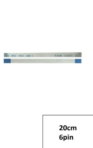 Καλωδιοταινία - FFC FPC flexible PVC insulated cable length 20cm 6 pin for Lenovo S300 Y500 G470 G480 G485 G485 G580 touchpad 6 pin length 20cm ribbon (1-FFC0026)
