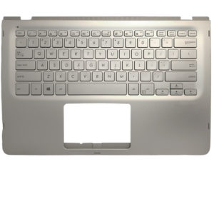 Πληκτρολόγιο Laptop - Keyboard for Asus Q405UA TP410UA TP410UR TP410UF UX460UA US Silver Palmrest OEM (Κωδ. 40718USSILVERPALM)