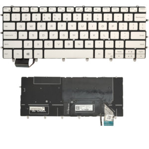 Πληκτρολόγιο Laptop Keyboard for Dell XPS 13 9380 9370 7390 FXCRT 0FXCRT FVW9W 0FVW9W 3DKJJ 03DKJJ US White with Backlit OEM(Κωδ.40890USWHITENOFRBL)