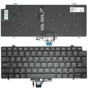 Πληκτρολόγιο Laptop Keyboard for Dell Latitude 7410 2-in-1 Black with Backlit UK Layout OEM(Κωδ.40767UKBL)
