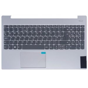 Πληκτρολόγιο - Laptop Keyboard Palmrest για Lenovo IdeaPad S340-15IIL (81VW) 8SST60R45354 NBX0002G900 AM2GC0000400 AM2GC000400 AP2GC000500 UK Silver ( Κωδ.40931UKPALM )