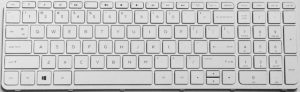 Πληκτρολόγιο Ελληνικό - Greek Keyboard Laptop Λευκό HP PAVILION 15-E 15E 15-N 250 G3 250 G2、 250 G3、 255 G2、 255 G3、 256 G2、 256 G3 708168-001 AER65U00210414QB 9Z.N9HSC.60L NSK-CN6SCUK KEYBOARD GR VERSION WHITE KEYBOARD WITH FRAME(Κωδ.40033GRWHITE)