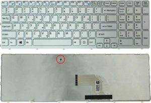Πληκτρολόγιο Laptop Sony Vaio keyboard SVE15 SVE151D11M SVE151E11M SVE1511B1EW SVE151G13M 149031961 V133846AS1UK SVE151J13M OEM (Κωδ.40119GRWHITE)