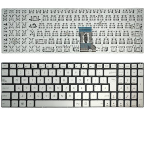Πληκτρολόγιο Laptop Keyboard for ASUS N501 N501JW G501 UX501J UK Layout Silver OEM(Κωδ.40802UKNOFRSIL)