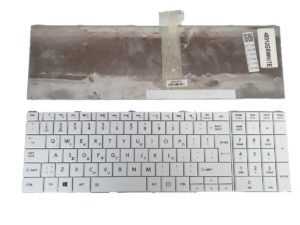 Πληκτρολόγιο Ελληνικό Λευκό- Greek Keyboard Laptop Toshiba satellite c855-27u c855-2cl C855-1Z4 C855-1QF P/N:0KN0-ZW3GR2212513012960 MP-11B56GR-5281W (Κωδ.40012GRWHITE)