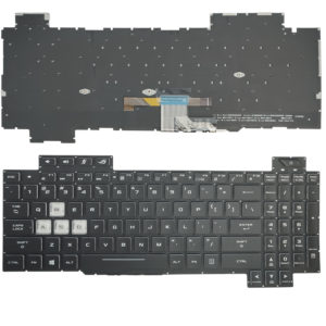 Πληκτρολόγιο Laptop Keyboard for ASUS Strix Scar GL704 GL704GV GL704GM GL704GW US layout Black with RGB Backlight OEM(Κωδ.40850USNOFRBL)