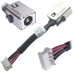 Βύσμα Τροφοδοσίας DC Power Jack Socket HP Mini 110 210 series dc power jack with cable OEM (κωδ.3745)