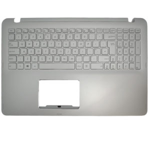 Πληκτρολόγιο Laptop Keyboard for ASUS zenbook UX560 UX560UA UX560U Q504UA UK Palmrest Silver OEM(Κωδ.40900UKSILVERPALM)