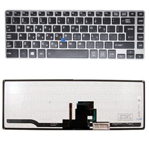 Πληκτρολόγιο Laptop - Keyboard for Toshiba Tecra Z40 Z40-A Z40-AK01M Z40-AK03M 9Z.NAYBN.001 NSK-V20BN 01 G83C000EJ3US 4B+NAY03.021 backlit GR OEM (Κωδ.40749GRBACKLIT)