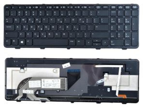 Πληκτρολόγιο Laptop HP ProBook 650 G1 655 G1 Keyboard With Frame No Pointer US 736649-001 738697-001 6037B0087901 (Κωδ.40470GRBACKLIT)