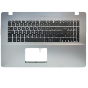 Πληκτρολόγιο-Keyboard Laptop Asus N705U X705NA X705UA X705UQ X705FD X705FN X705UV X705UN X705UD X705QA Palmrest Cover Silver Blue Gradient GR Version no Backlit OEM(Κωδ. 40762GRPALM)