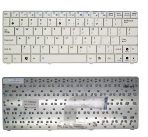 Πληκτρολόγιο Laptop keyboard Asus eeepc 1101HA N10 N10E N10J N10JB N10JC N10JH V090262CS1, 0KNA-1J2FR01, V090262BK2, V090262BS2, V090262CK1, 0KNA-1J1GE01 (Κωδ. 40098USWHITE)