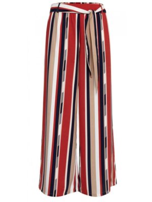 FRANSA Γυναικεία πολύχρωμη ριγέ παντελόνα 20607084, Χρώμα Πολύχρωμο, Μέγεθος M