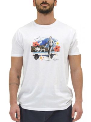 EMERSON Ανδρική λευκή T-Shirt 211.EM33.06 WHITE, Χρώμα Λευκό, Μέγεθος L