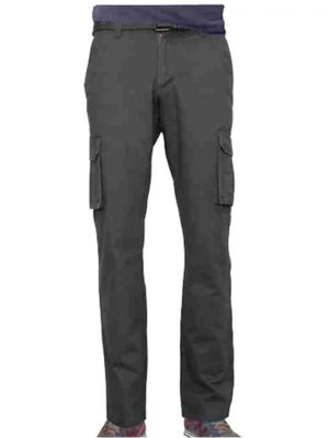 KOYOTE JEANS Ανδρικό ανθρακί cargo ελαστικό παντελόνι τζιν 501-263 84, Χρώμα Ανθρακί, Μέγεθος 44