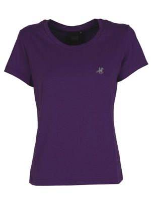 US GRAND POLO Γυναικεία μώβ κοντομάνικη μπλούζα T-shirt USDT 425 Purple, Χρώμα Μωβ, Μέγεθος XL