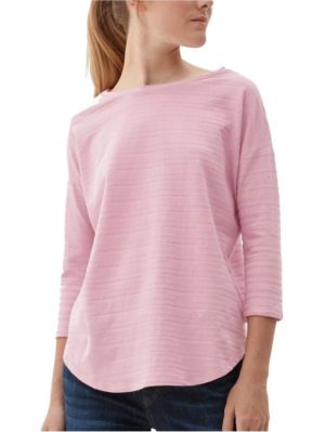 S.OLIVER Γυναικεία ρόζ μπλούζα 2119840.4311 Rose, Χρώμα Ροζ, Μέγεθος XXL
