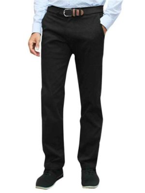 KOYOTE Ανδρικό μαύρο ελαστικό παντελόνι τσίνος 508245-89, Χρώμα Μαύρο, Μέγεθος 58