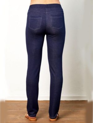 ANNA RAXEVSKY Γυναικείο μπλέ ελαστικό παντελονοκολάν τζιν T21112 BLUE, Χρώμα Μπλε Σκούρο, Μέγεθος M